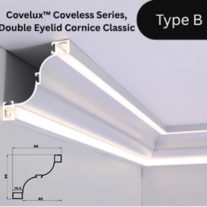 Covelux™ Coveless Series , Covelux™ Double Eyelid Cornice Classic Profile LED Light