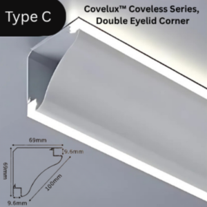 Covelux™ Coveless Series, Double Eyelid Corner Profile LED Light