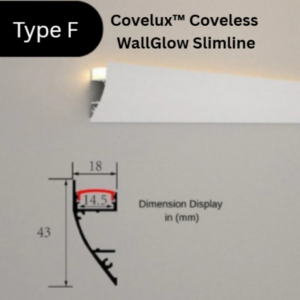 Covelux™ Coveless Series, Double Eyelid Corner Ceiling Light