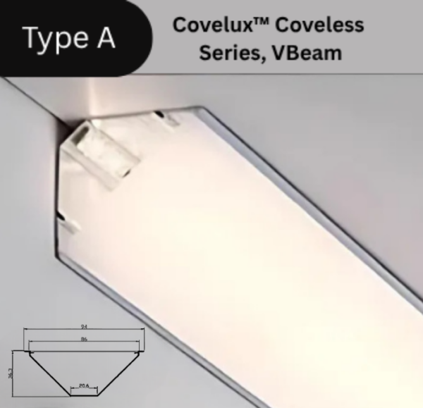 Covelux™ Coveless Series VBeam Profile LED Light
