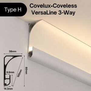 Covelux™ Coveless Series, VersaLine 3-Way Profile LED Light