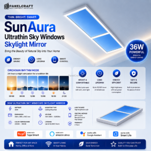 SunAura Ultrathin Sky Windows Skylight Mirror
